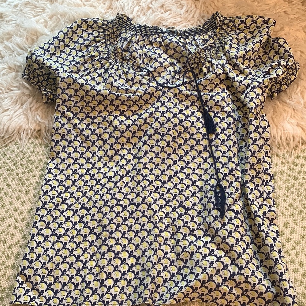 Joie elephant silk top